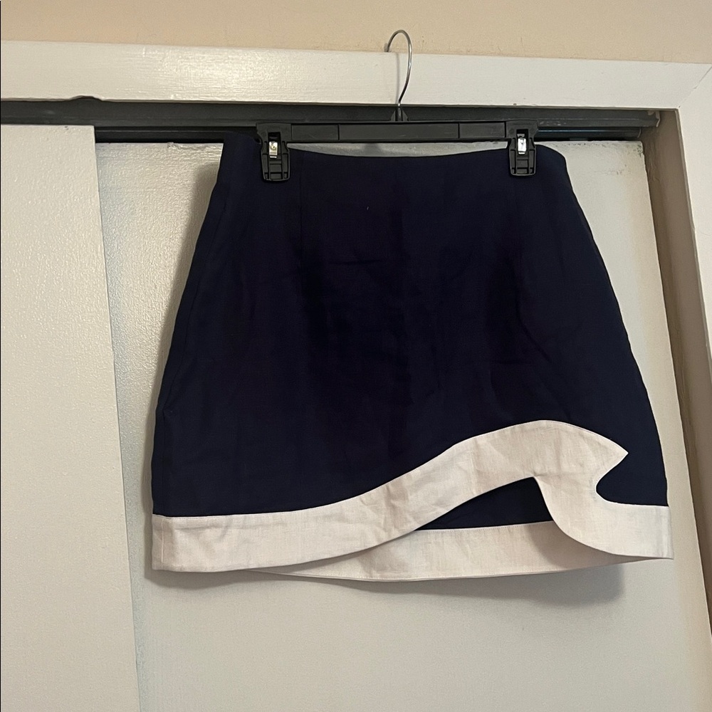 Staud Leandro mini linen skirt - Picture 2 of 5